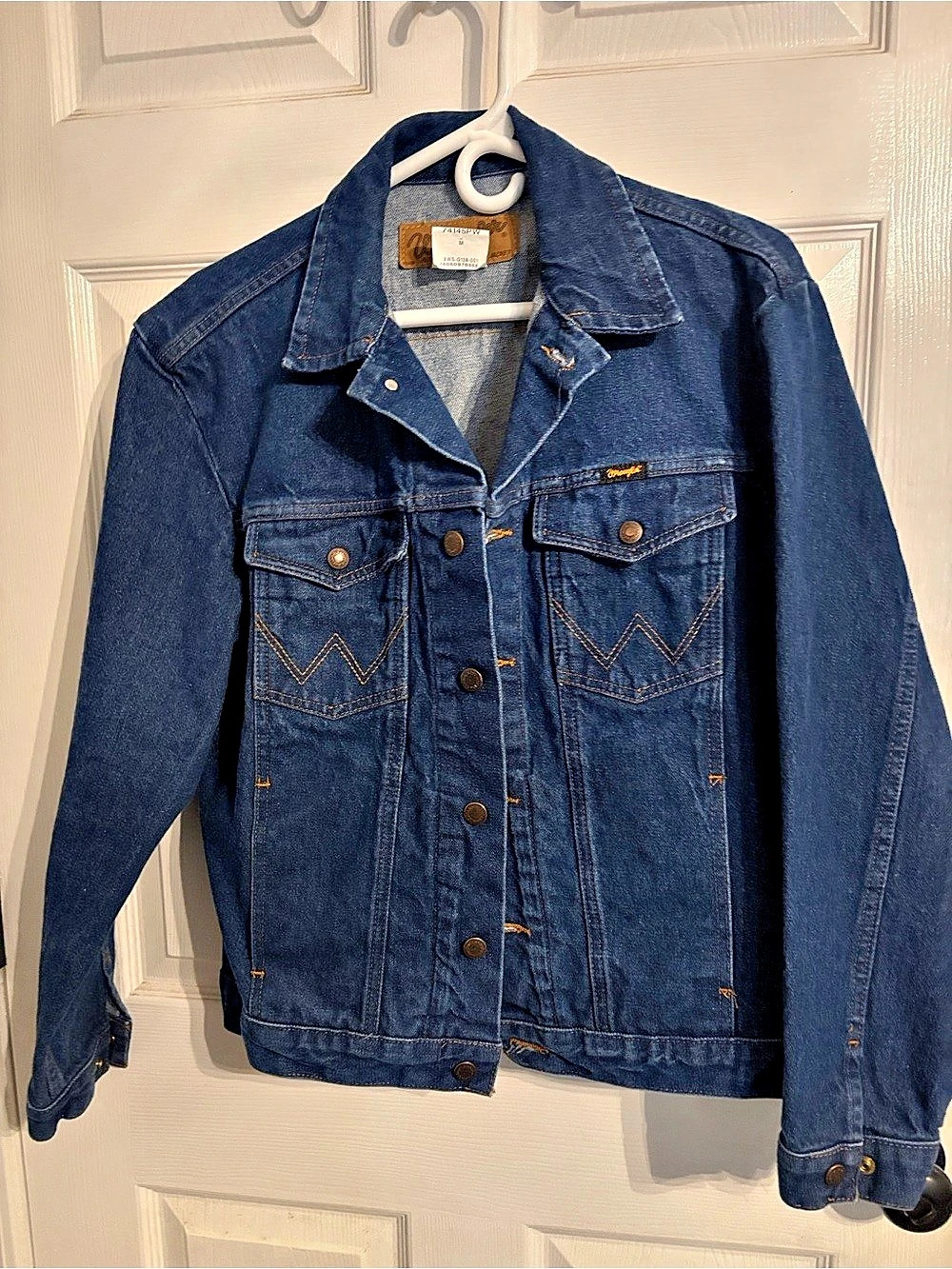 Wrangler Cowboy Cut Unlined Denim Jacket Denim Size Medium
